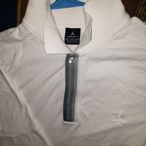 Vintage air jordan polo mens 3XL white/white